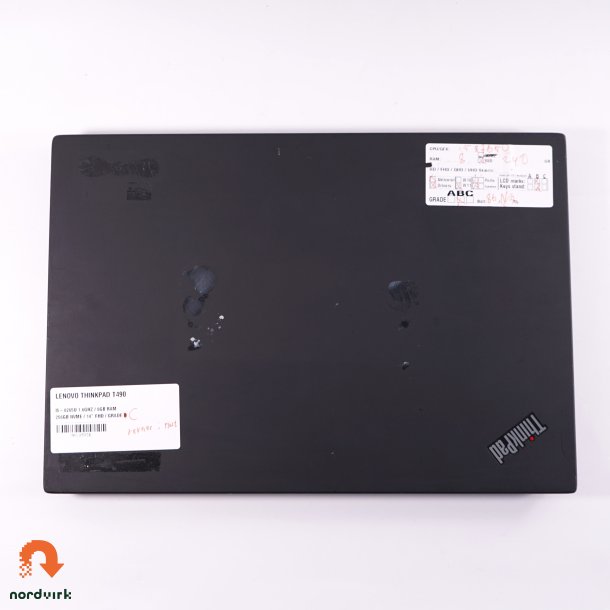Lenovo ThinkPad T490 | i5-8265U 1.6GHz / 8GB RAM | 256GB NVMe / 14" FHD / Grade C