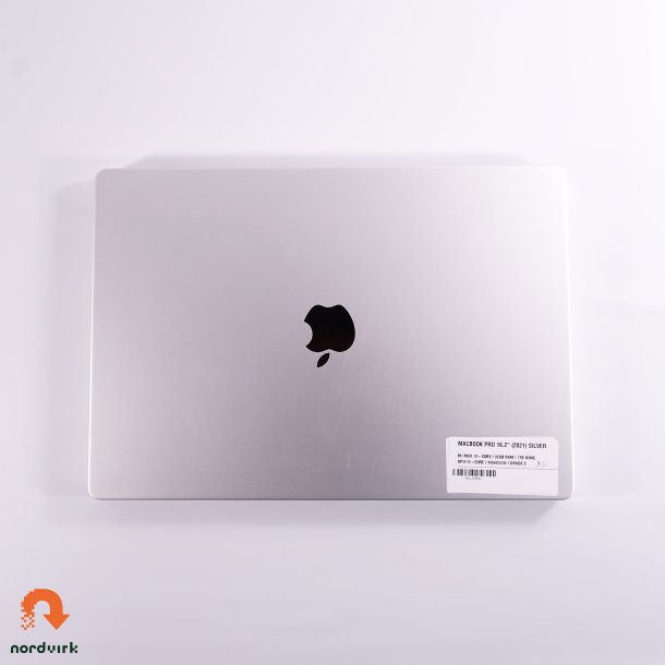 MacBook Pro 16.2" (2021) Silver | M1 MAX 10-Core / 32GB RAM / 1TB NVME | GPU 32-Core / 3456X2234 / Grade C