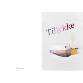 10 stk. studenterkort hilsen - med rose farve