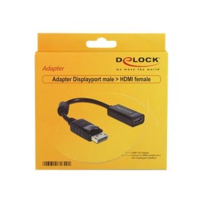 Delock Adapter Displayport 1.1 han til HDMI hun